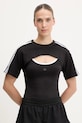Tričko adidas Originals Cut-Out Tee slim čierna JD0042