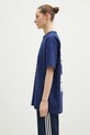 Памучна тениска Y-3 Graphic SS Tee JM7816 тъмносин SS25