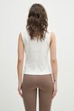 Odzież Y-3 top bawełniany Fitted Tank Top JM7856 biały