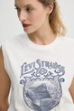 Levi's top bawełniany GR BOXY TANK biały 001MW