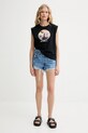 Levi's top din bumbac GR BOXY TANK 001MW negru SS25