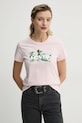 Levi's t-shirt in cotone THE PERFECT TEE rosa 17369.