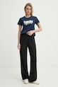 Βαμβακερό μπλουζάκι Levi's LSE THE PERFECT TEE A2086 σκούρο μπλε SS25