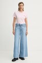 Bavlnené tričko Levi's LSE_PERFECT TEE A3116 ružová SS25