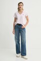 Bavlnené tričko Levi's LSE_PERFECT VNECK A3170 ružová SS25