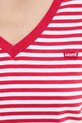 Bavlnené tričko Levi's LSE_PERFECT VNECK A3170 červená
