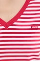 Levi's tricou din bumbac LSE_PERFECT VNECK A3170 rosu