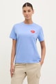 Ruházat Fjallraven sportos póló Walk With Nature F14600171 kék
