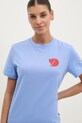 Fjallraven sportos póló Walk With Nature kék F14600171