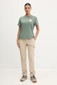 Fjallraven t-shirt sportowy Walk With Nature F14600171 zielony SS25