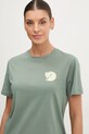 Fjallraven t-shirt sportowy Walk With Nature zielony F14600171