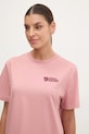 Fjallraven t-shirt Heavy Classic różowy F14600188
