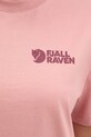 Fjallraven t-shirt Heavy Classic F14600188 różowy