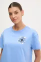 Fjallraven t-shirt Fjällblomster niebieski F14600213