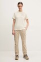 Fjallraven t-shirt Hemp Blend Out Here F14600215 beżowy SS25