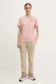 Fjallraven t-shirt Hemp Blend Out Here F14600215 różowy SS25