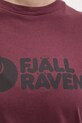 Fjallraven t-shirt sportowy Fjällräven Logo F87146 bordowy