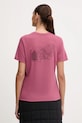 Oblečenie Športové tričko Jack Wolfskin Vonnan Graphic A63953 ružová