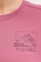Športové tričko Jack Wolfskin Vonnan Graphic A63953 ružová