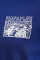 Napapijri t-shirt bawełniany S-Nice NP0A4IG4B2U1 granatowy
