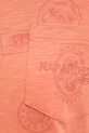 Napapijri t-shirt bawełniany S-Eclair NP0A4IG1A691 pomarańczowy