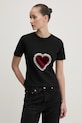 Μπλουζάκι Never Fully Dressed Heart Baby με ελαστάν μαύρο NFDTO1647