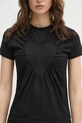 Coperni tricou din bumbac Gathered Heart negru COPJS01F5011
