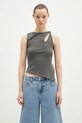 KSUBI top Twisted Tank z elastanem szary WPS25SI004