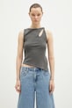 Топ KSUBI Twisted Tank slim серый WPS25SI004