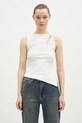 KSUBI top Twisted Tank z elastanem biały WPS25SI005