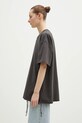 Памучна тениска KSUBI Sott Boyfriend WPS25TE010 сив SS25