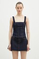 KSUBI bluză subțire din denim Hera Bustier Zenith Pop uni bleumarin WPS25FT005