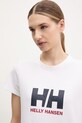 Helly Hansen tricou din bumbac HH LOGO alb 54593