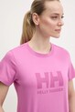 Helly Hansen tricou din bumbac HH LOGO violet 54593