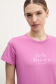Helly Hansen t-shirt bawełniany CORE GRAPHIC fioletowy 54592