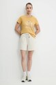 Helly Hansen t-shirt in cotone MASSIF GRAPHIC 54595 giallo SS25