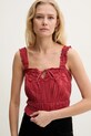 Μπλουζάκι Guess REYA κόκκινο W5GH0U.WE340