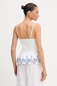 Îmbrăcăminte Guess top W5GH1A.WH580 alb