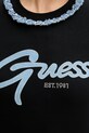 Памучна тениска Guess W5GI03.I3Z14 черен
