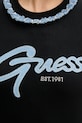 Bavlněné tričko Guess W5GI03.I3Z14 černá