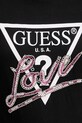 Βαμβακερό μπλουζάκι Guess W5GI05.I3Z14 μαύρο