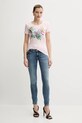 Guess t-shirt W5GI07.J1314 różowy SS25