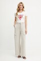 Μπλουζάκι Guess W5GI10.J1314 μπεζ SS25