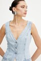 Γιλέκο τζιν Guess RIVA μπλε W5GN89.D5B96
