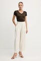 Μπλουζάκι Guess W5GP31.KCSX2 καφέ SS25