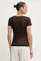 Ρούχα Μπλουζάκι Guess W5GP31.KCSX2 καφέ