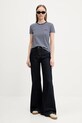 Bavlnené tričko Superdry W1011640A.2JL tmavomodrá SS25