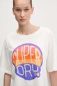 Бавовняна футболка Superdry білий W1011752A.71D