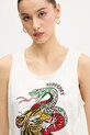 Bavlnený top Superdry béžová W6012044A.E8V