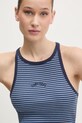 Bombažen top Superdry mornarsko modra W6012055A.F5K
